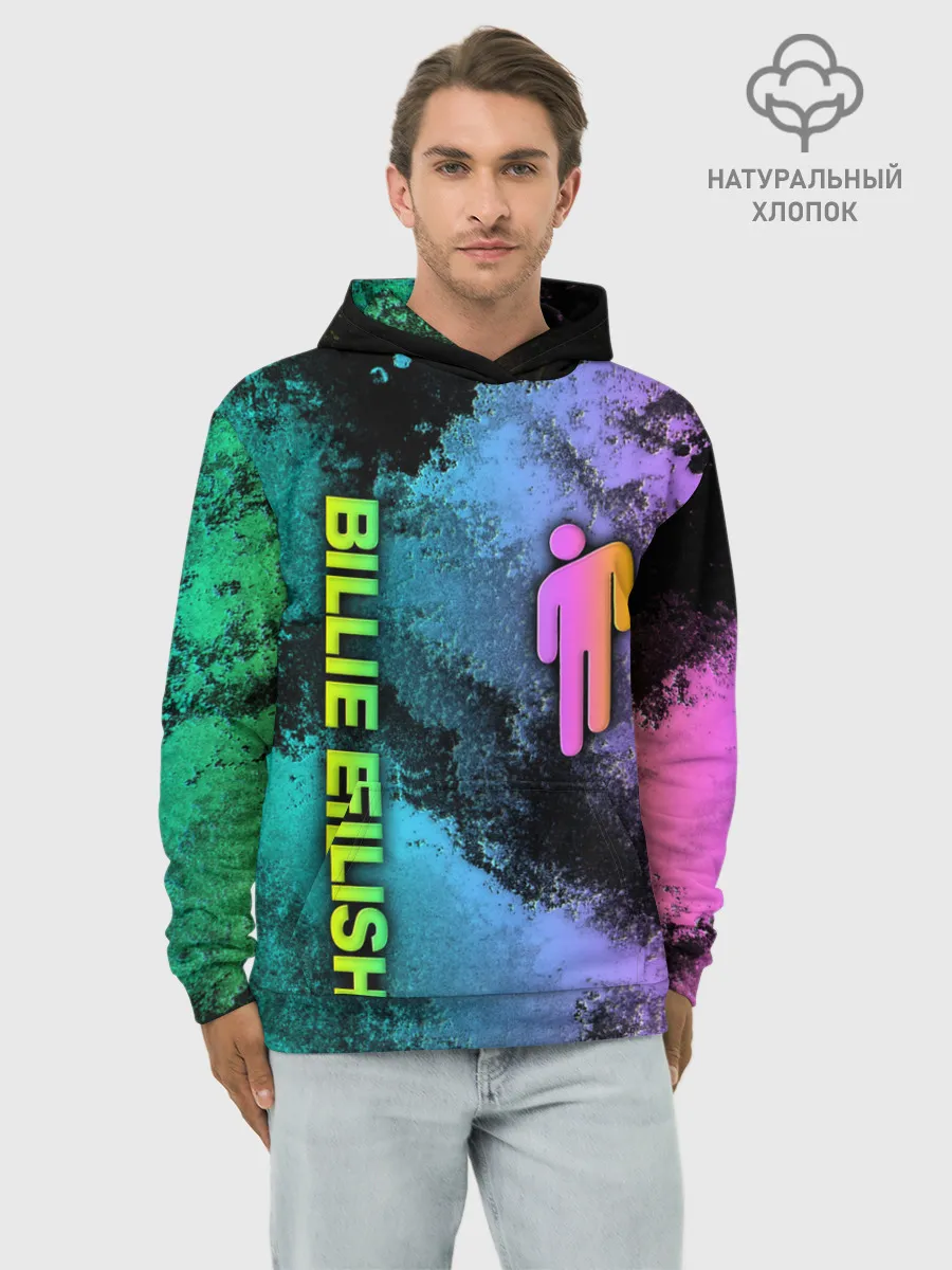 Худи мужской база хлопок / BILLIE EILISH