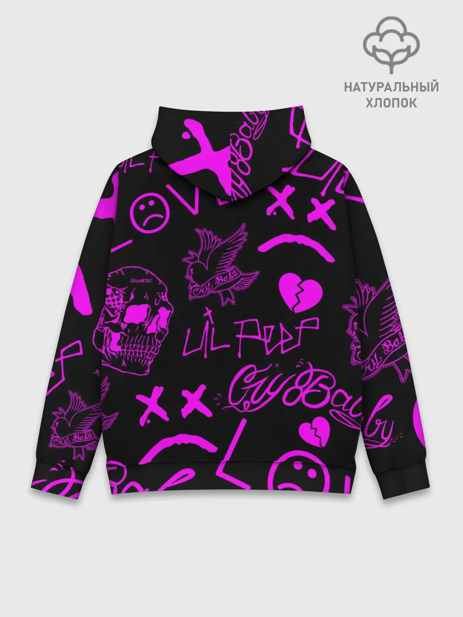 Худи мужской база хлопок / Lil Peep