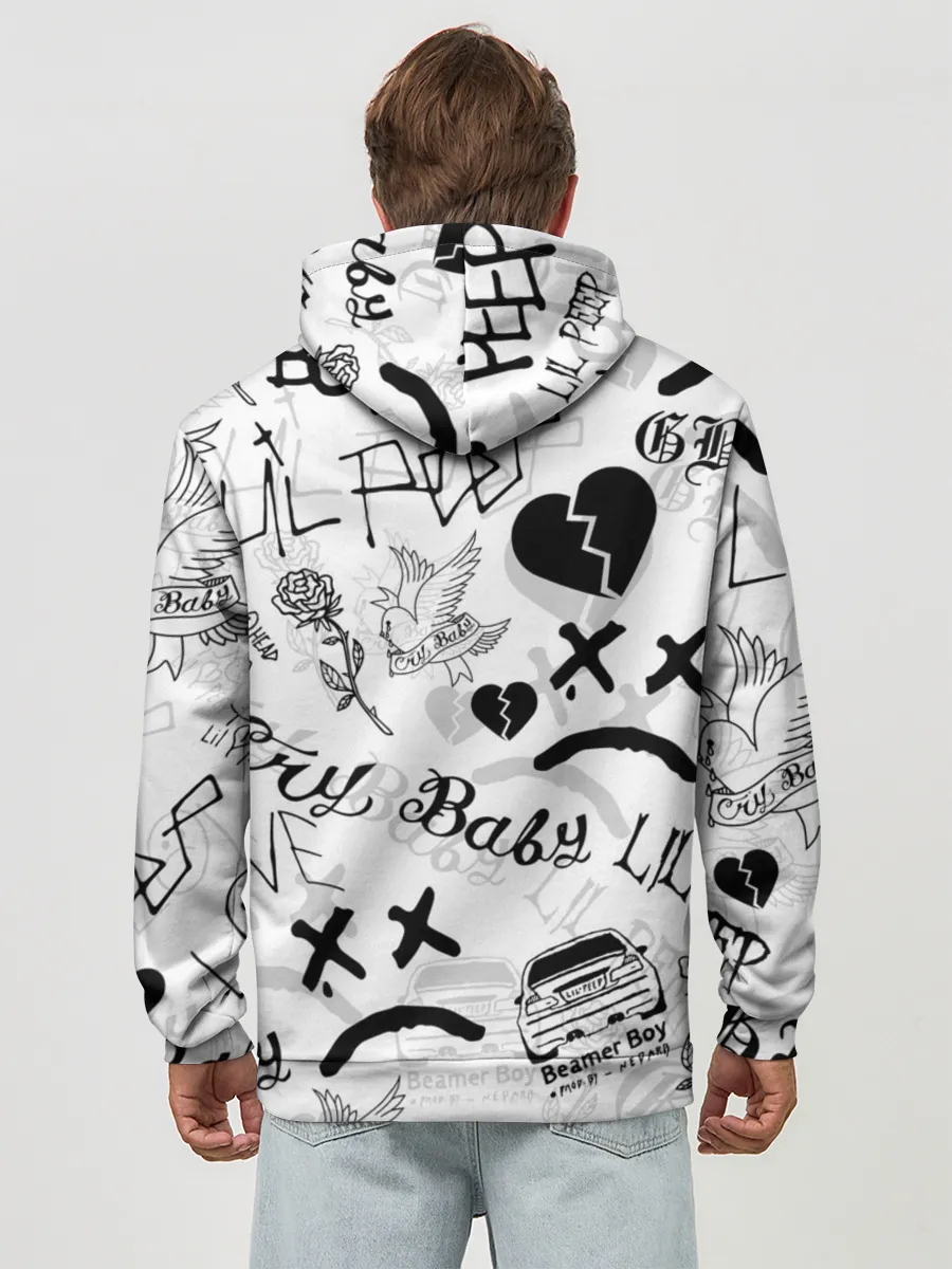 Худи мужской база хлопок / LIL PEEP