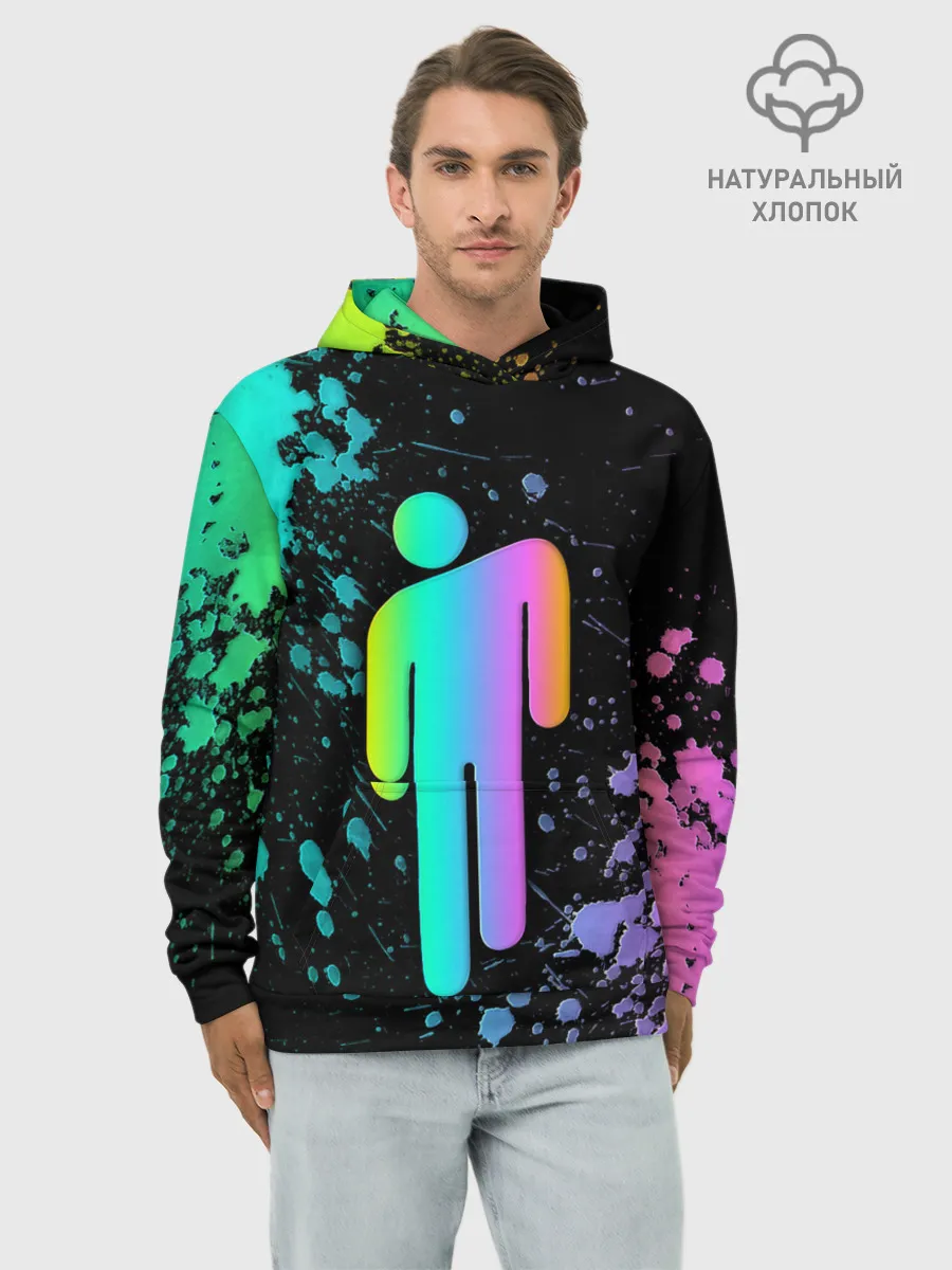 Худи мужской база хлопок / BILLIE EILISH