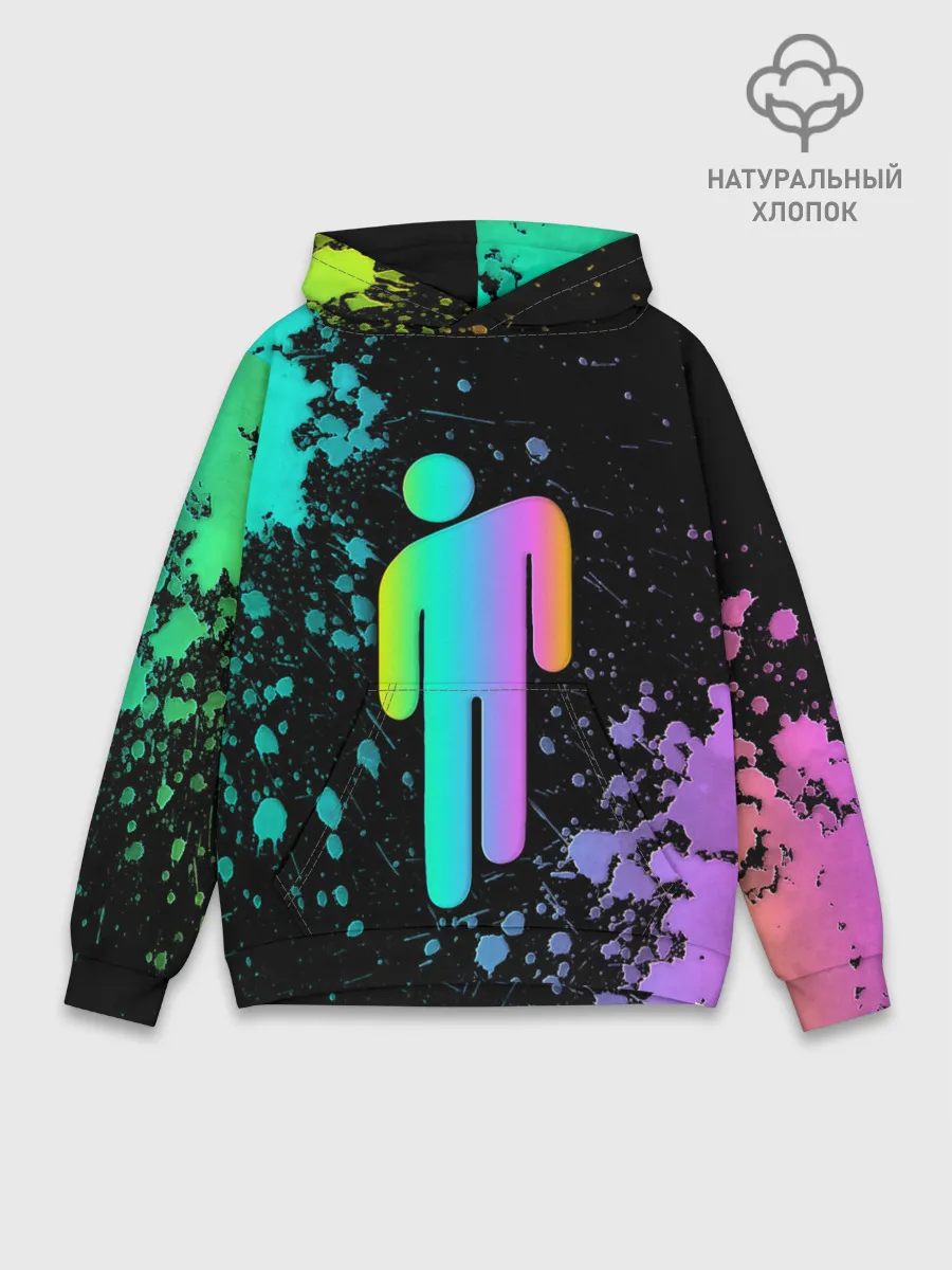 Худи мужской база хлопок / BILLIE EILISH