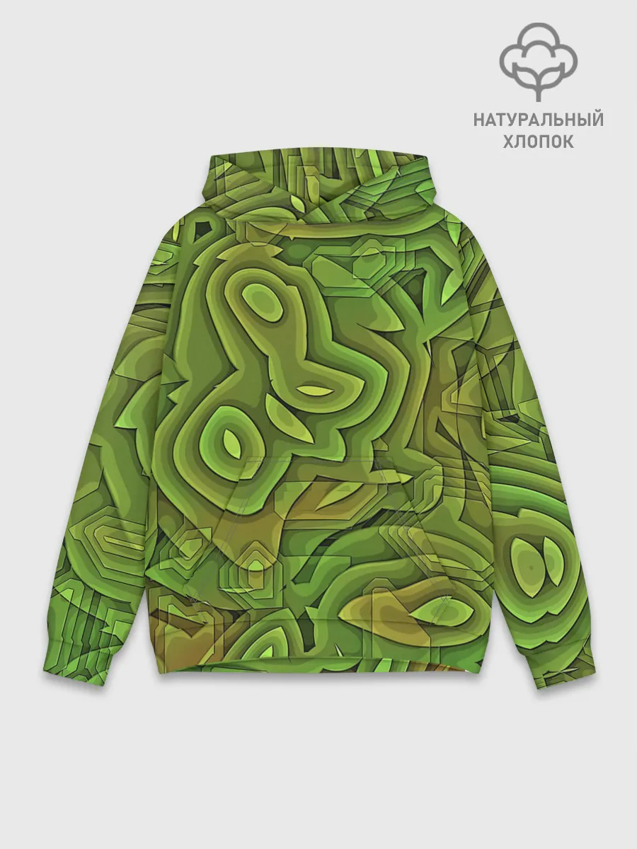 Худи мужской база хлопок / Необычный камуфляж