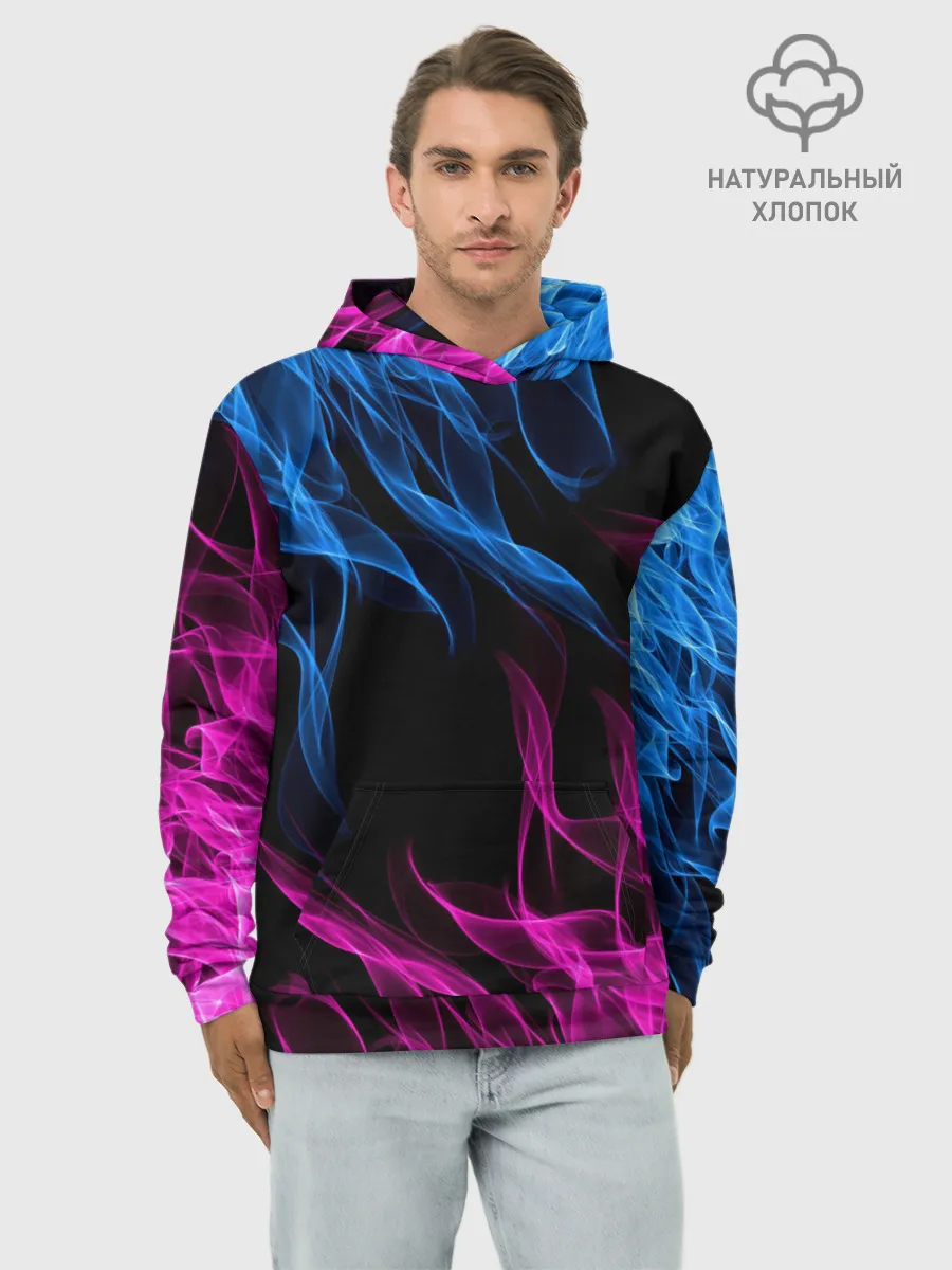 Худи мужской база хлопок / БИТВА ОГНЕЙ