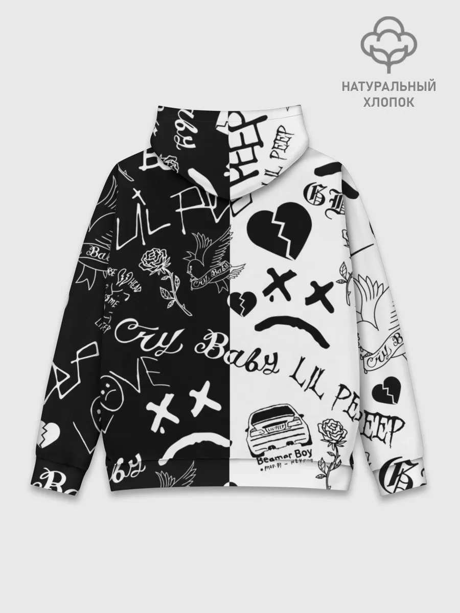 Худи мужской база хлопок / LIL PEEP
