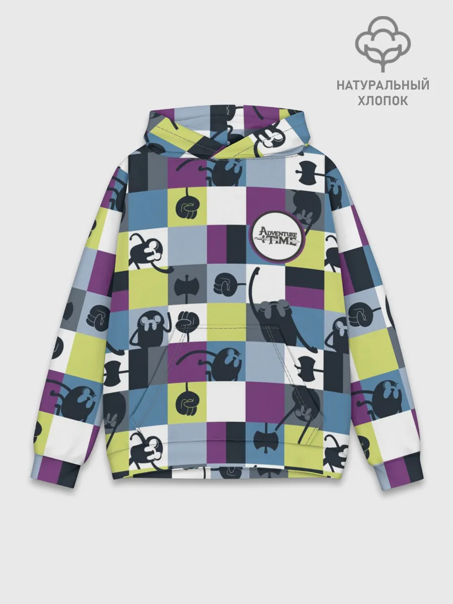 Худи мужской база хлопок / Время приключений