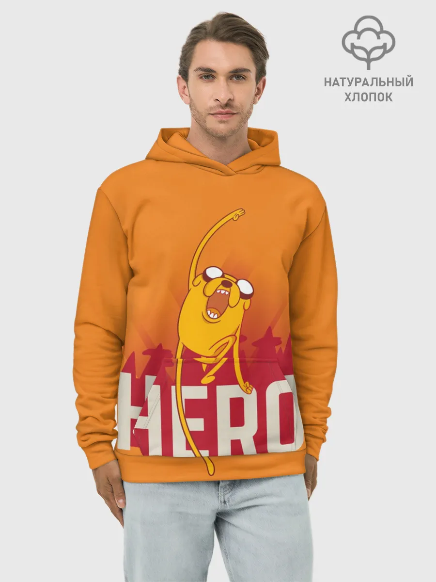 Худи мужской база хлопок / HERO.Джейк
