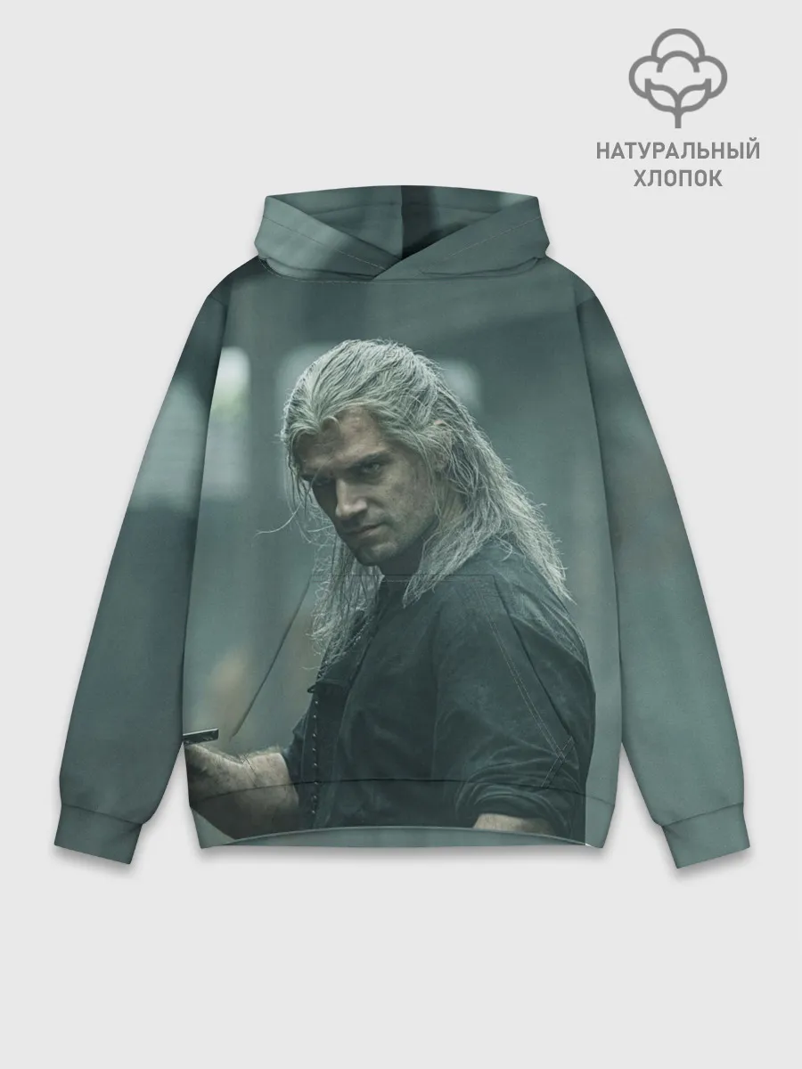 Худи мужской база хлопок / Ведьмак Геральт