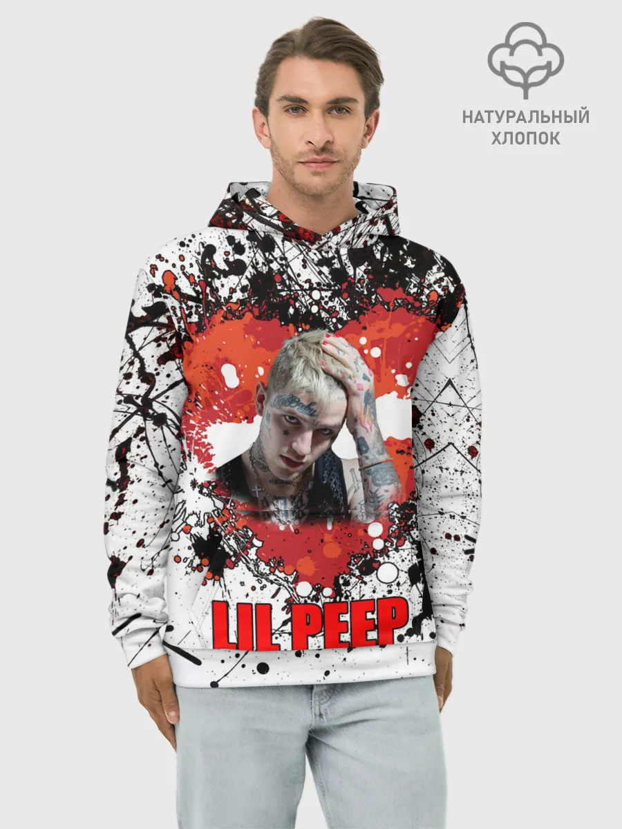 Худи мужской база хлопок / Lil Peep