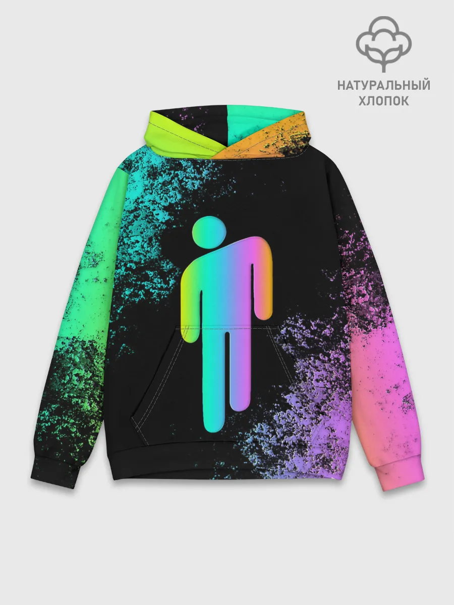 Худи мужской база хлопок / BILLIE EILISH