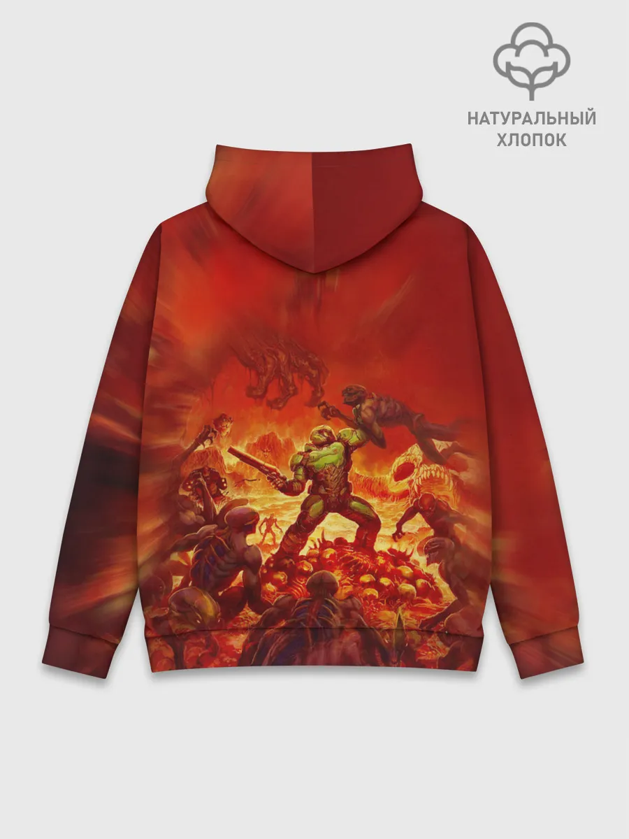 Худи мужской база хлопок / DOOM