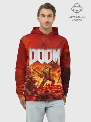 Худи мужской база хлопок / DOOM