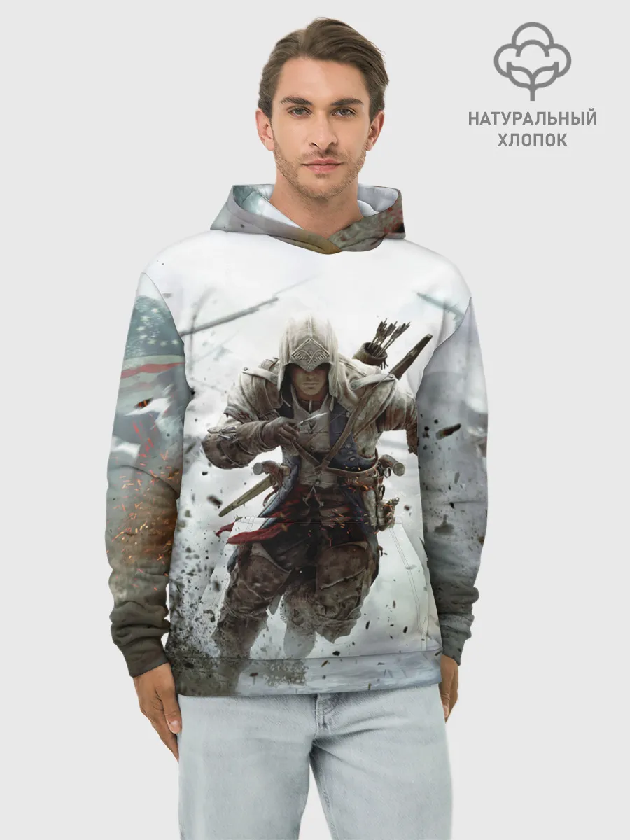 Худи мужской база хлопок / ASSASSINS CREED