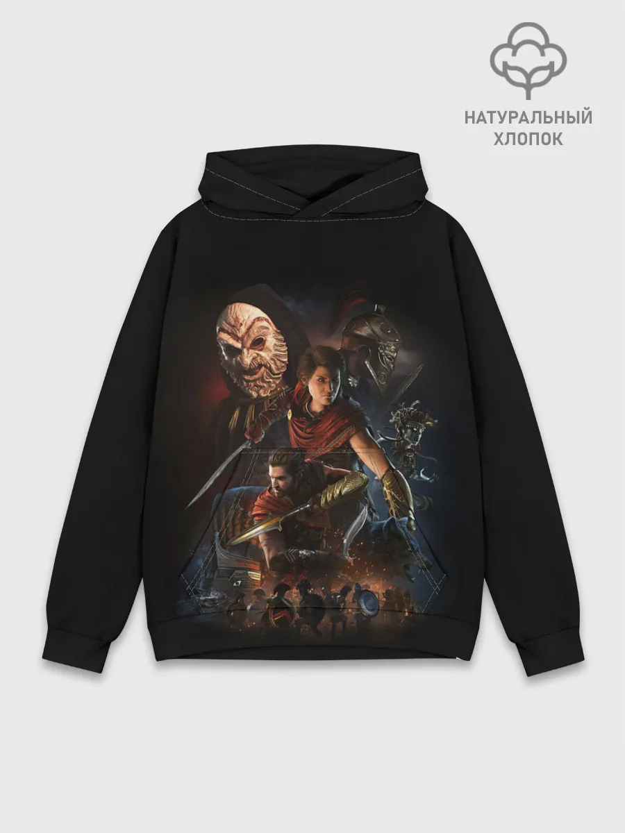 Худи мужской база хлопок / ASSASSINS CREED