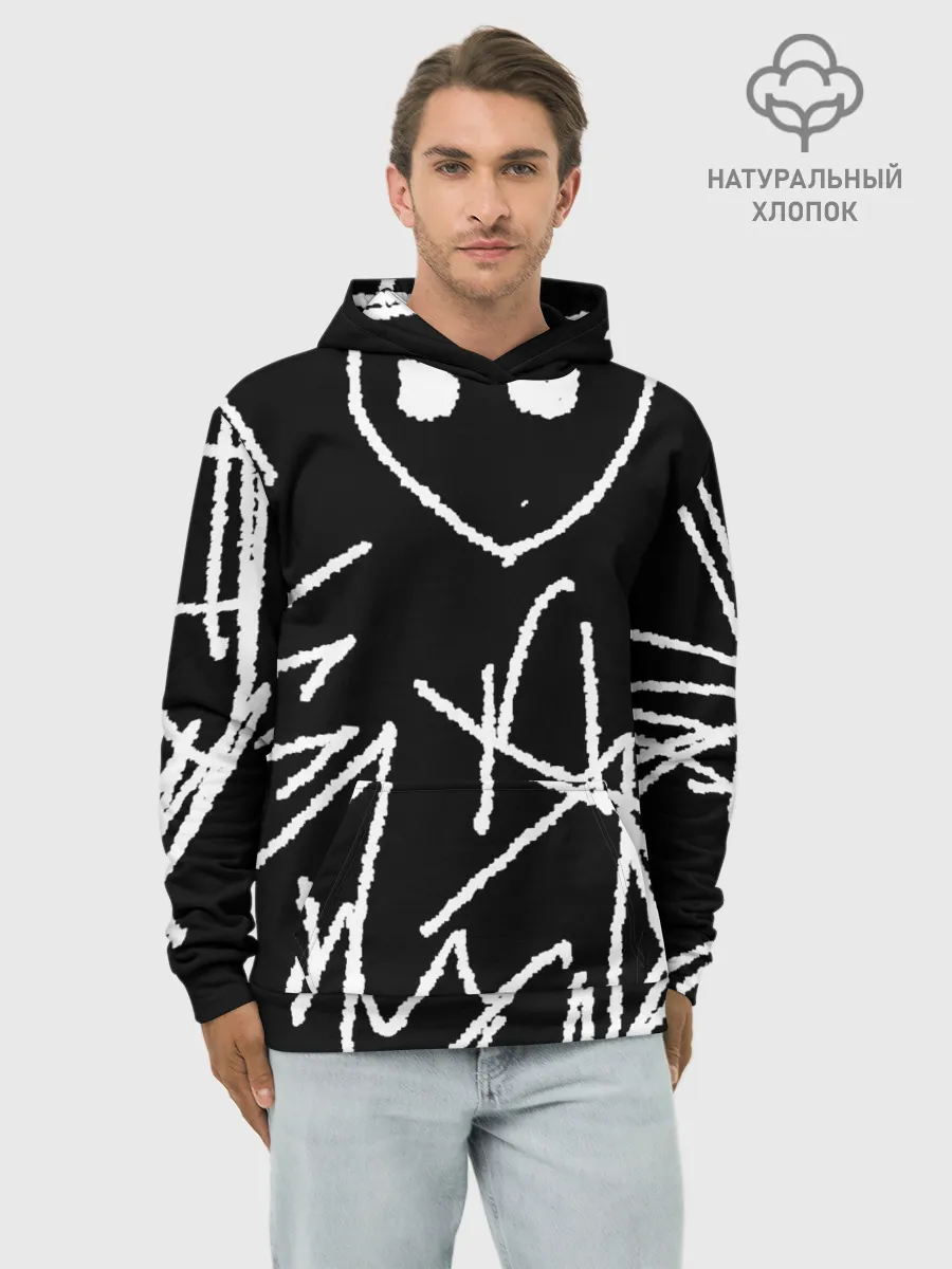 Худи мужской база хлопок / Schizophrenia