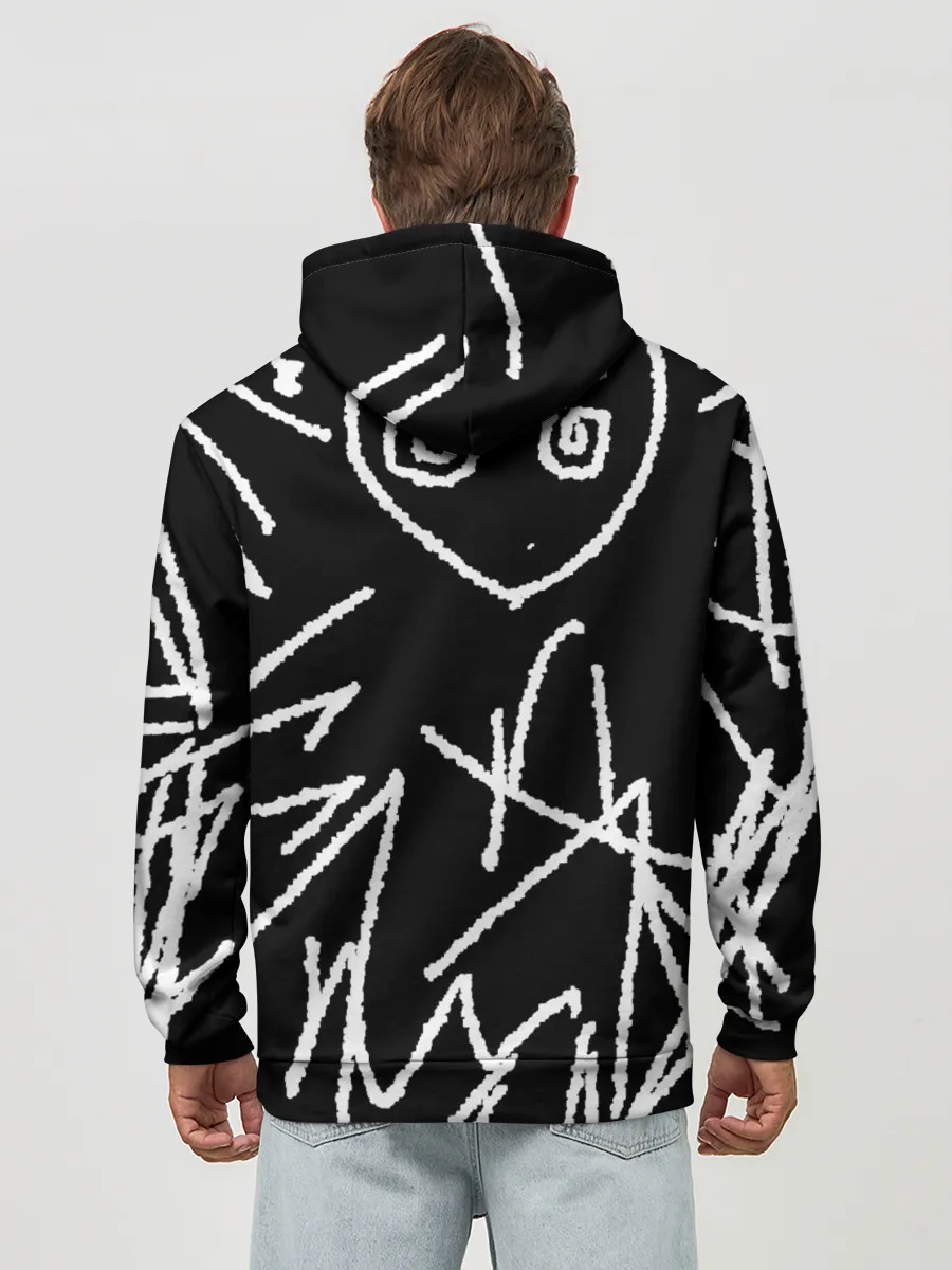 Худи мужской база хлопок / Schizophrenia