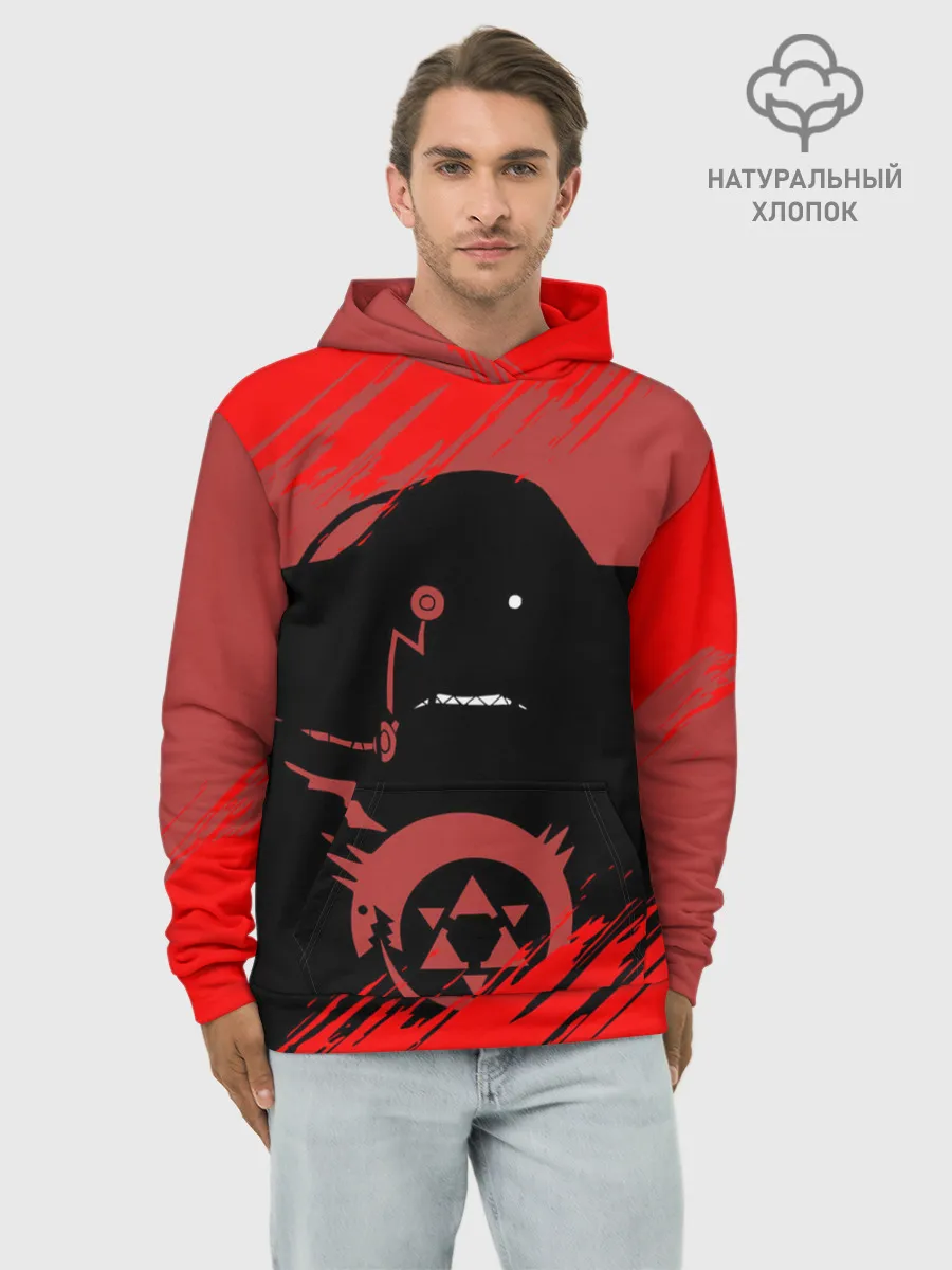 Худи мужской база хлопок / Стальной алхимик | Обжорство