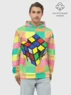 Худи мужской база хлопок / Кубик Рубика