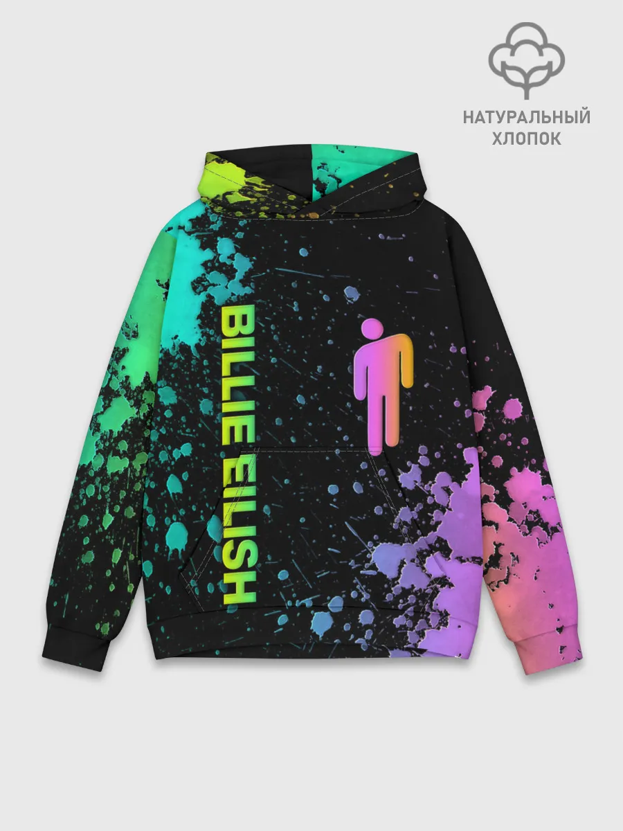 Худи мужской база хлопок / BILLIE EILISH