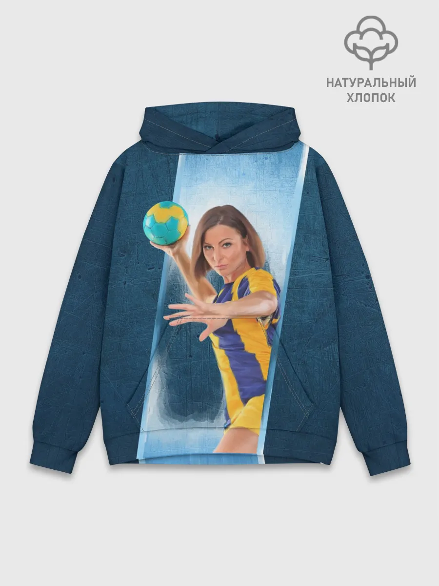 Худи мужской база хлопок / Гандболистка