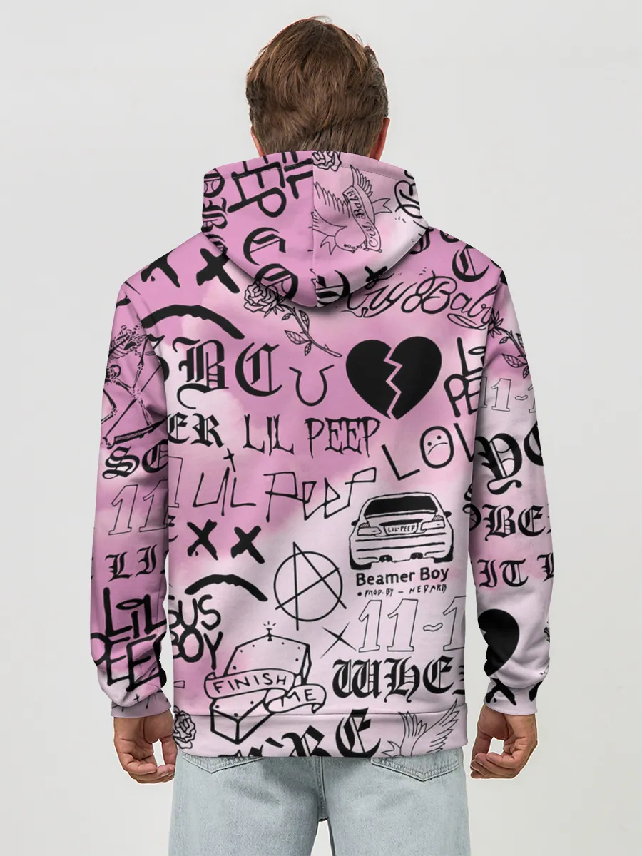 Худи мужской база хлопок / LIL PEEP.