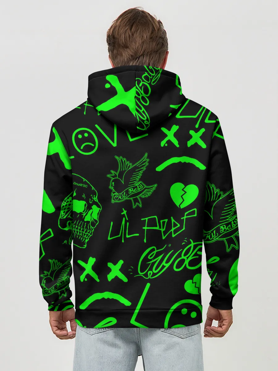 Худи мужской база хлопок / Lil Peep