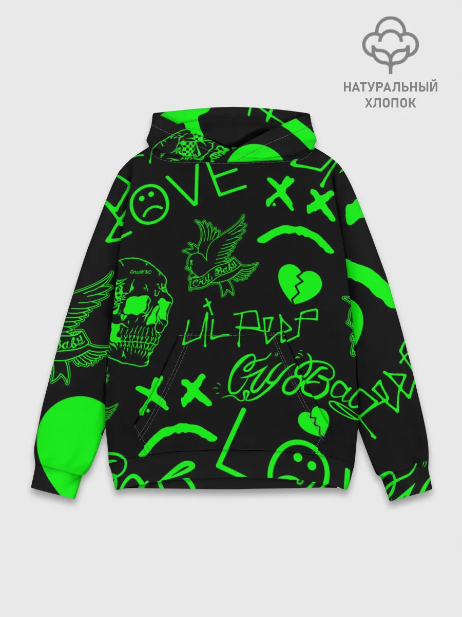 Худи мужской база хлопок / Lil Peep