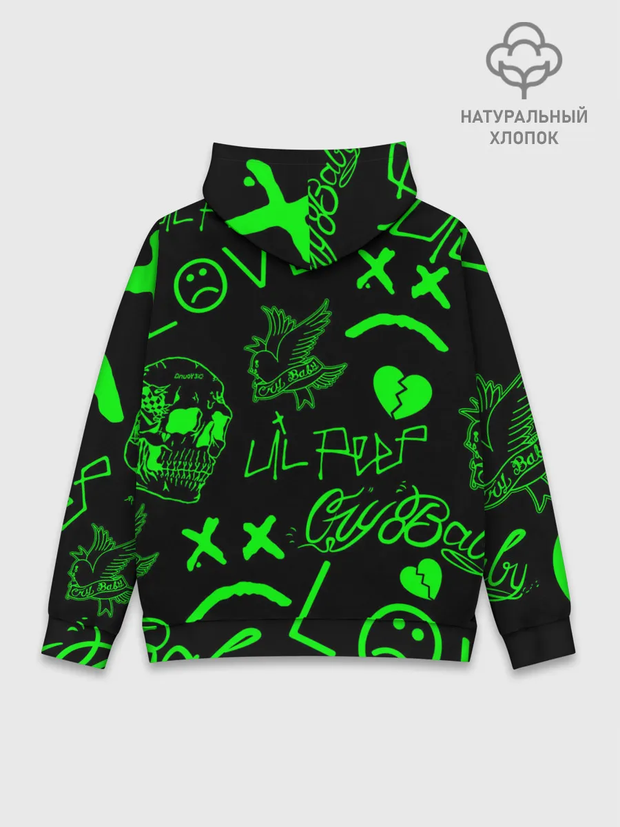 Худи мужской база хлопок / Lil Peep
