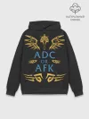 Худи мужской база хлопок / ADC of AFK