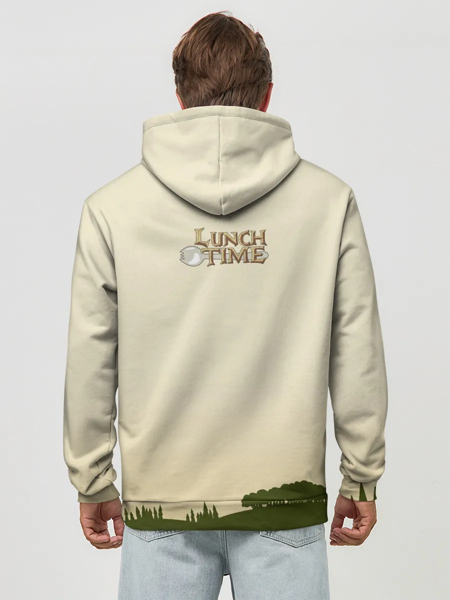 Худи мужской база хлопок / Lunch time