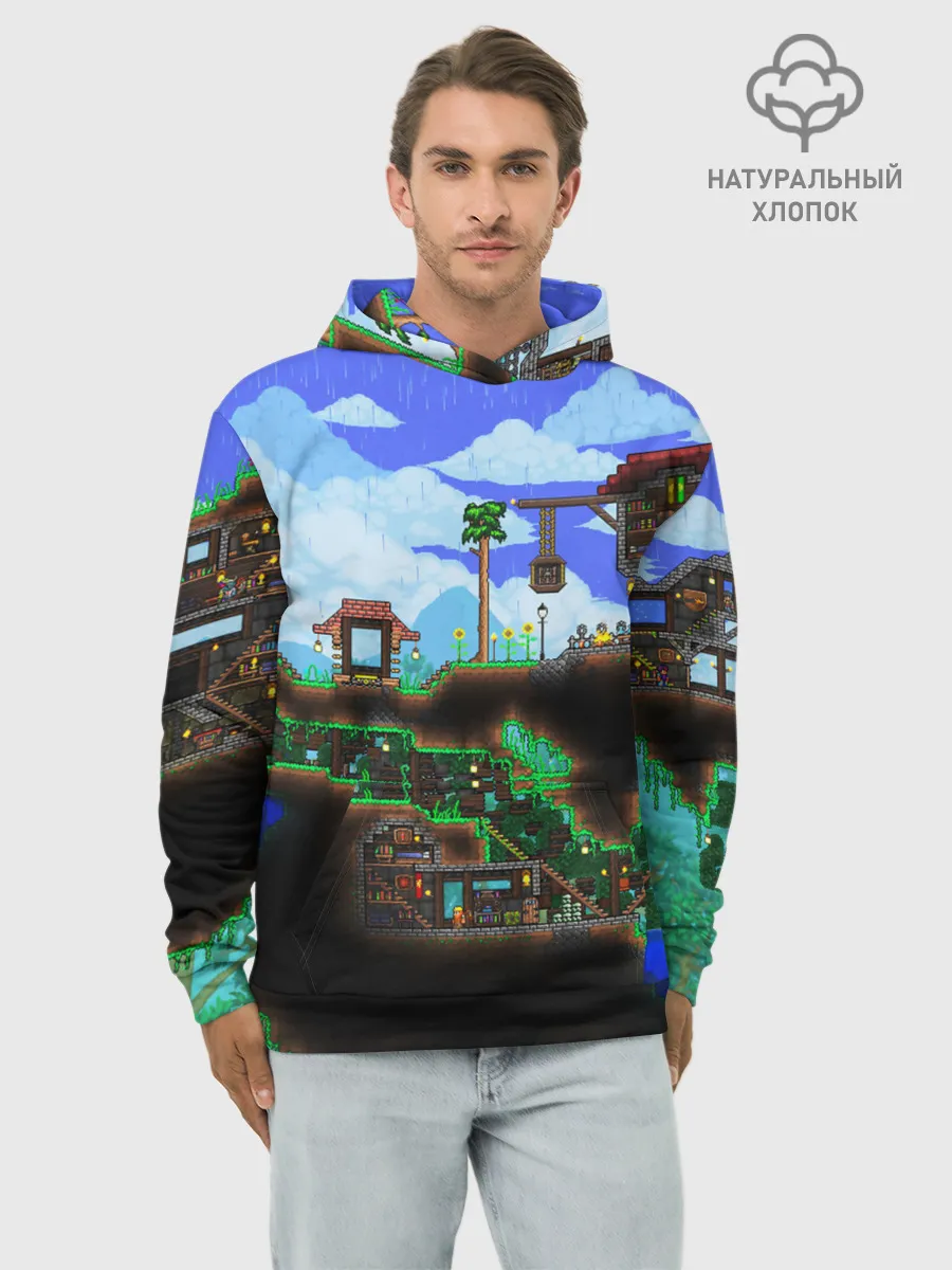 Худи мужской база хлопок / TERRARIA