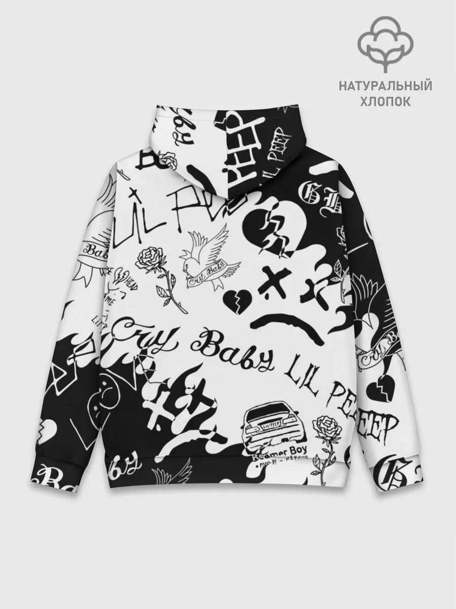 Худи мужской база хлопок / LIL PEEP | ЛИЛ ПИП