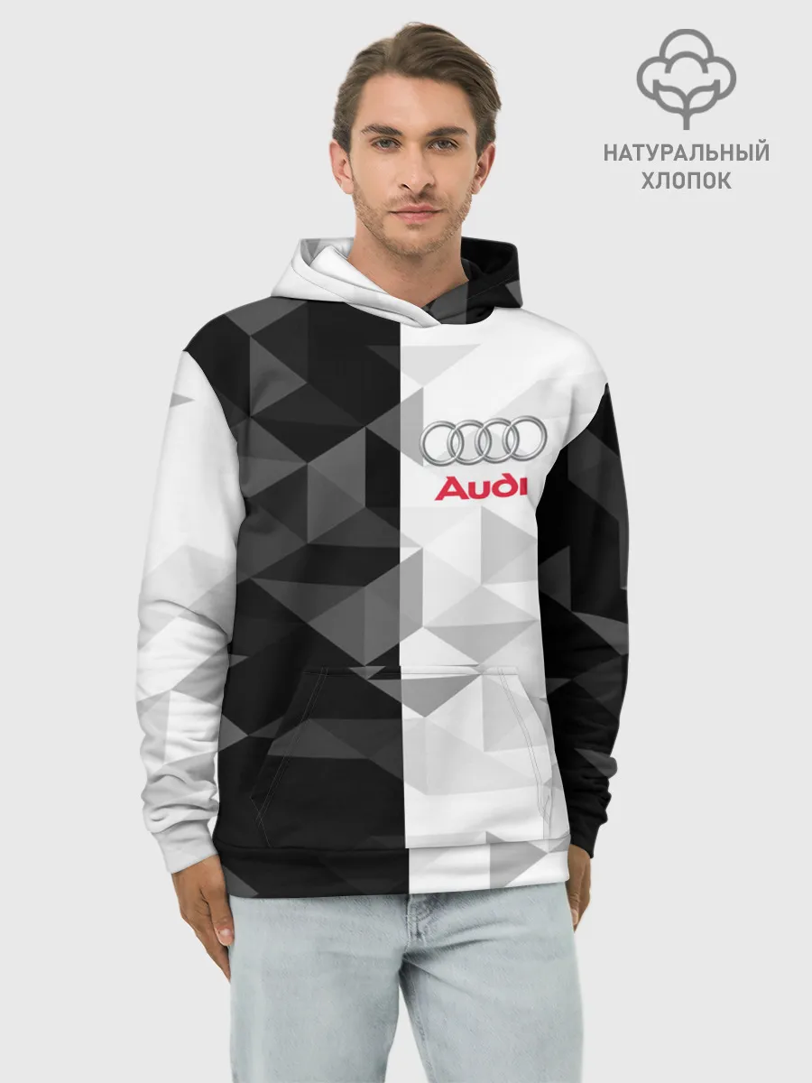 Худи мужской база хлопок / AUDI | АУДИ