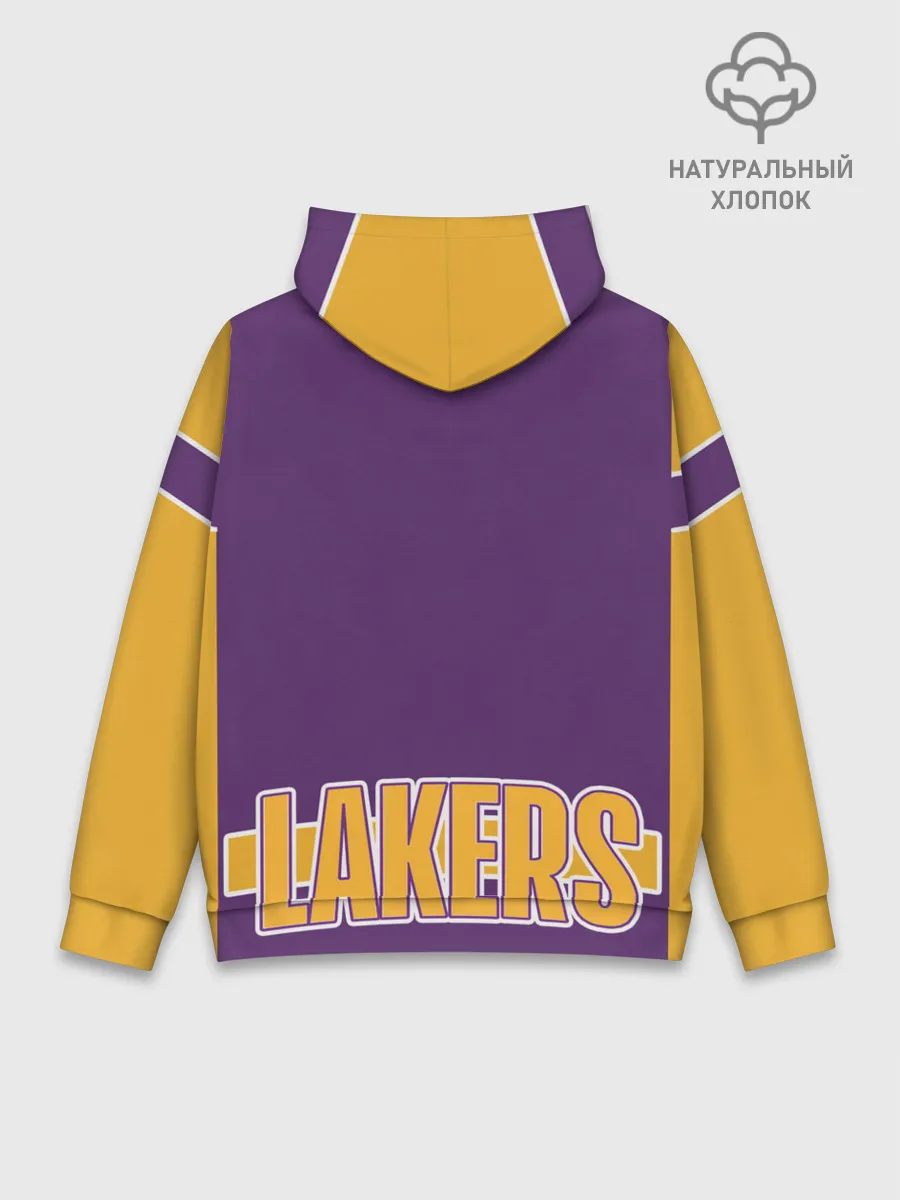 Худи мужской база хлопок / Los Angeles Lakers
