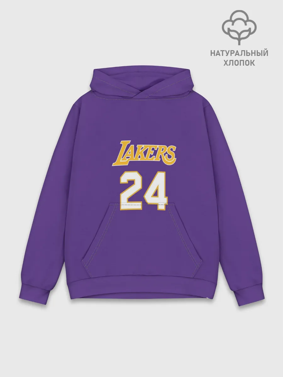 Худи мужской база хлопок / Los Angeles Lakers / Kobe Brya