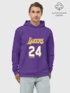 Худи мужской база хлопок / Los Angeles Lakers / Kobe Brya