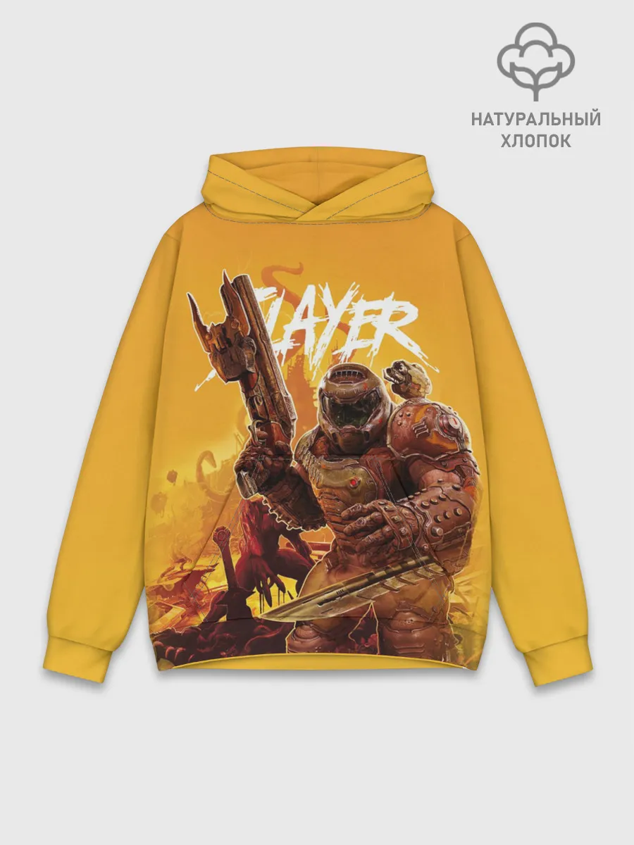 Худи мужской база хлопок / Doom Slayer