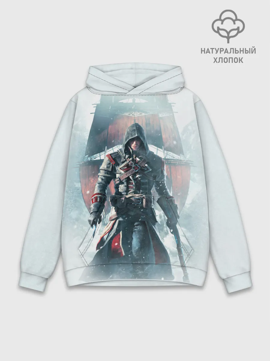 Худи мужской база хлопок / Assassins Creed: Rogue