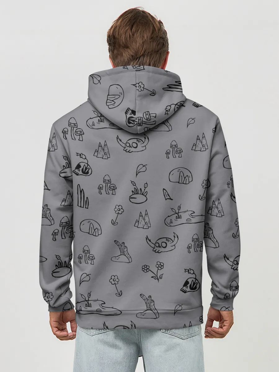 Худи мужской база хлопок / лягушка-портал