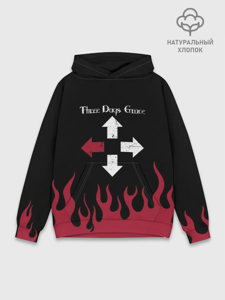 Худи мужской база хлопок / Three Days Grace