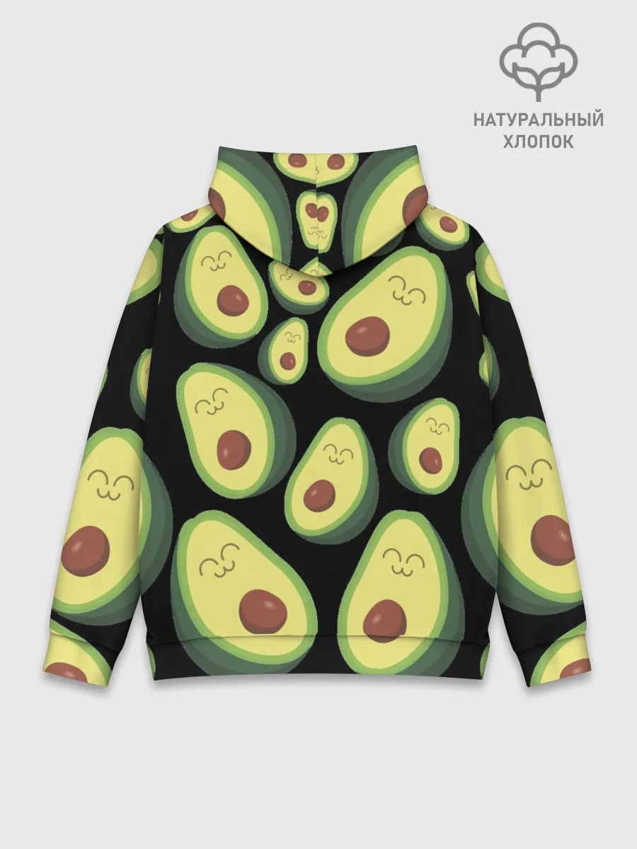 Худи мужской база хлопок / Авокадо паттерн