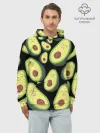 Худи мужской база хлопок / Авокадо паттерн