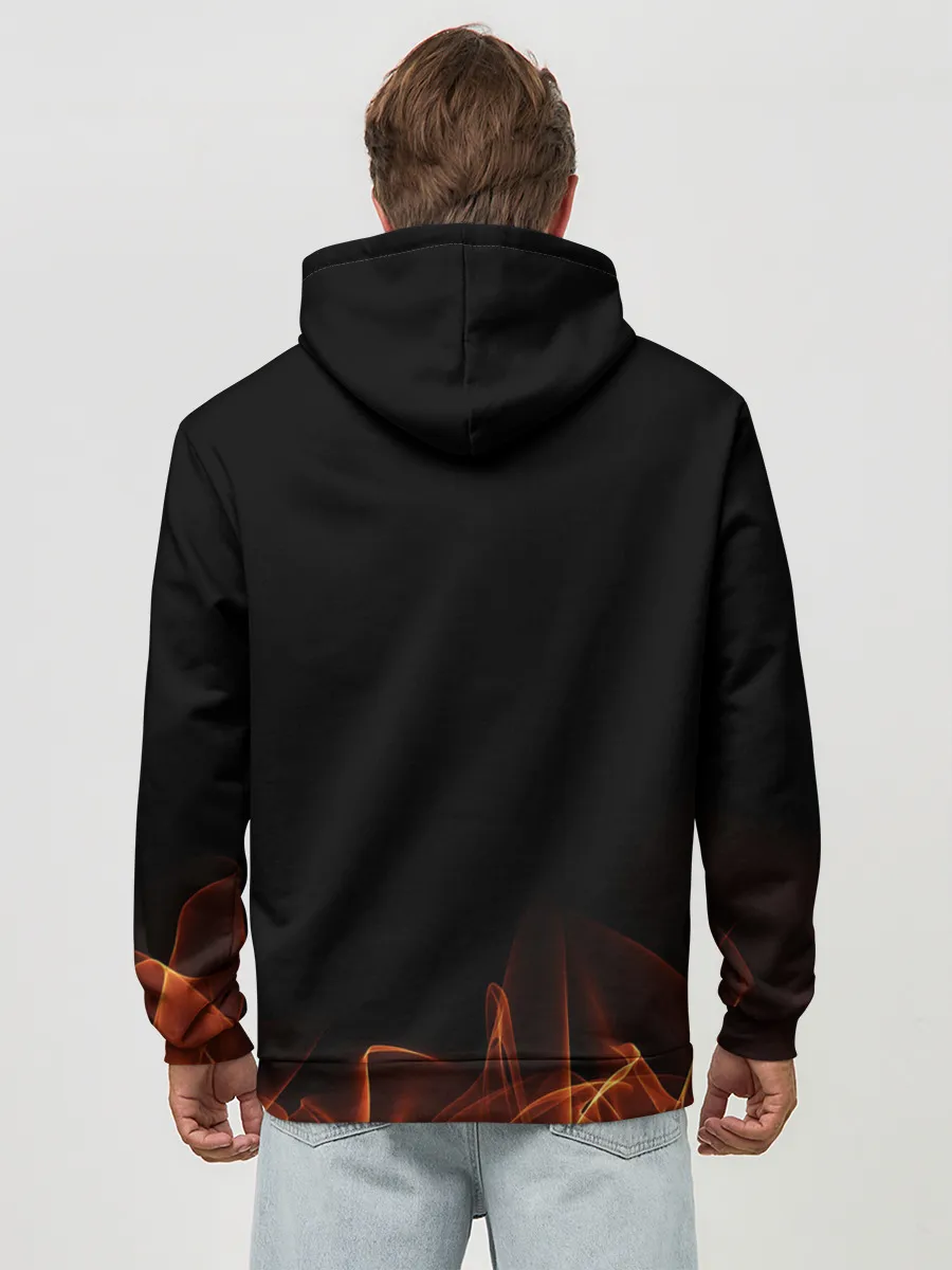 Худи мужской база хлопок / Горячее сердце