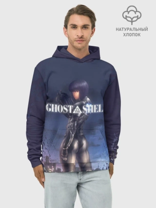 Худи мужской база хлопок / Призрак в доспехах