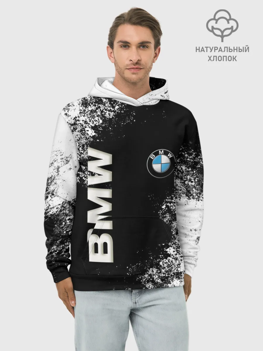 Худи мужской база хлопок / BMW