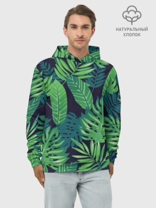 Худи мужской база хлопок / Тропики