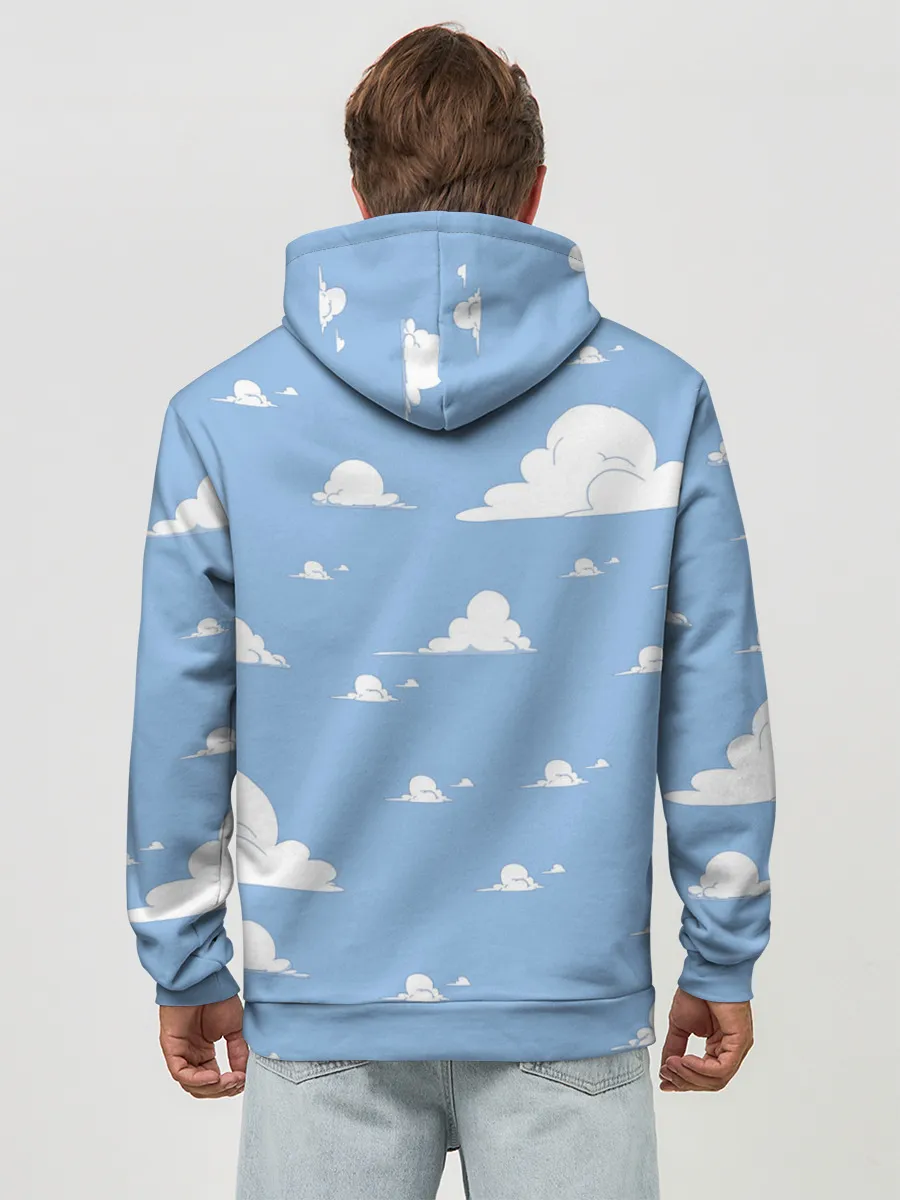 Худи мужской база хлопок / Время Приключений