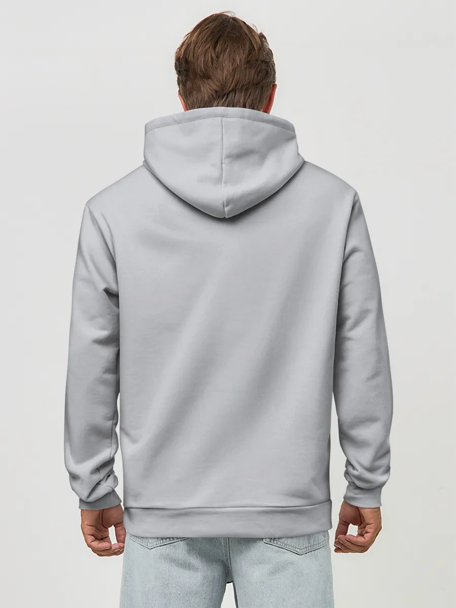 Худи мужской база хлопок / KIMETSU NO YAIBA красный след