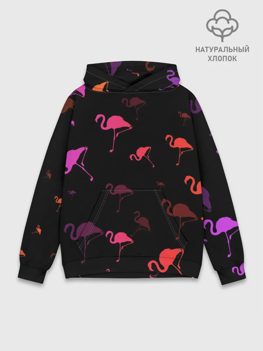 Худи мужской база хлопок / Фламинго