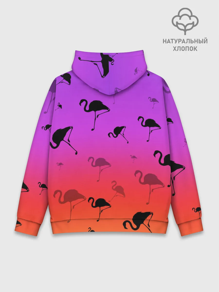 Худи мужской база хлопок / Фламинго