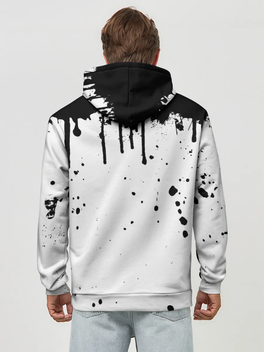 Худи мужской база хлопок / АХЕГАО с подтёками